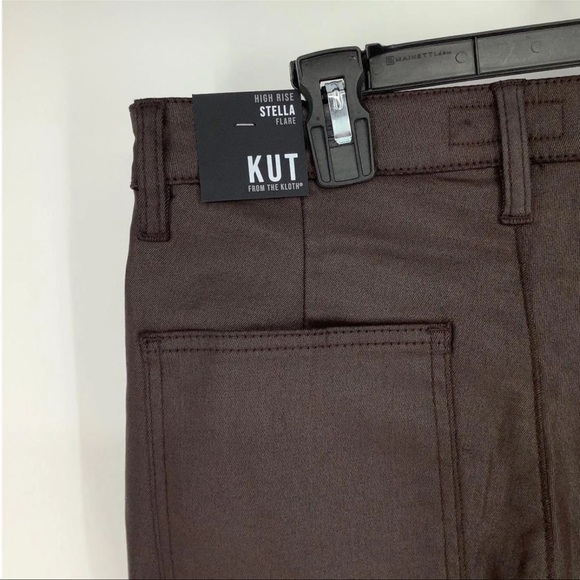 KUT FROM THE KLOTH STELLA COATED HIGH RISE FLAIR - Picture 7 of 7